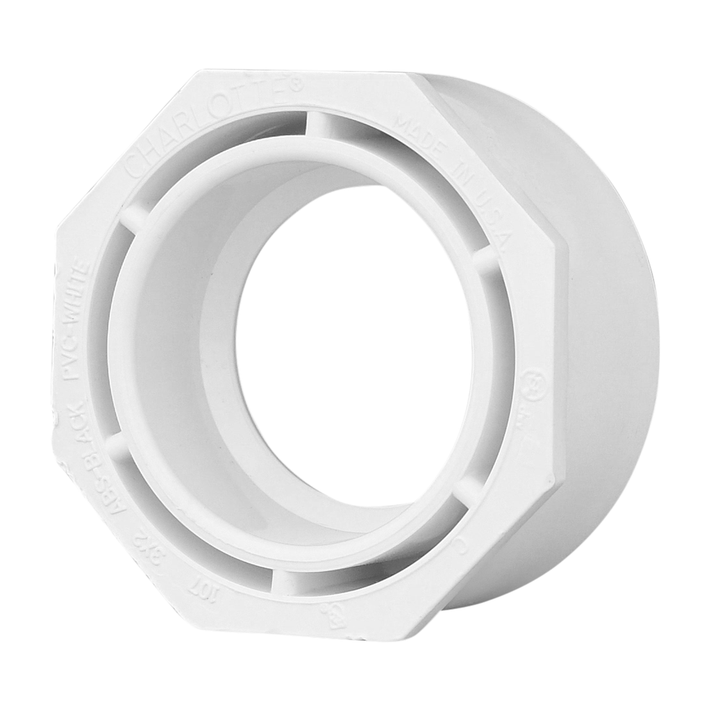 Pipe Connectors - Charlotte - PVC-107-Bushing-3 in x 2 in
