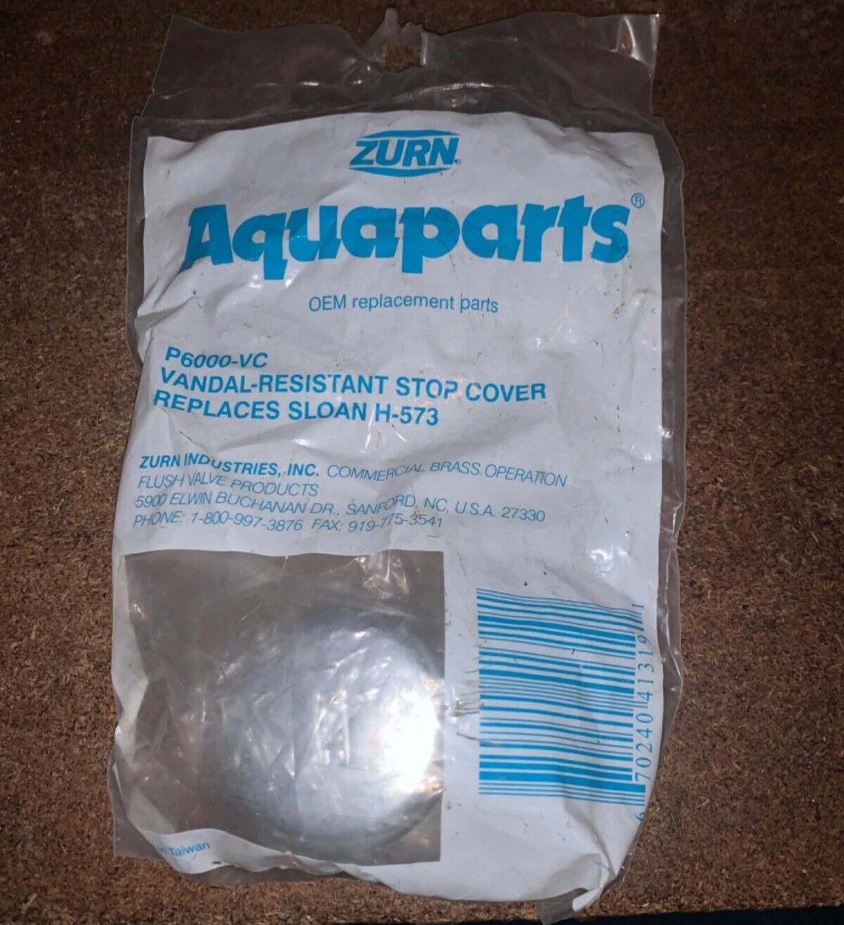 Plumbing Repair Kits - Zurn - Vandal Resistant Stop Cover -