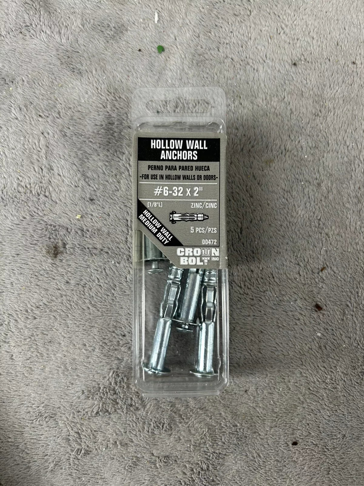 Hardware Fasteners Crown Bolt Hollow Wall Anchors